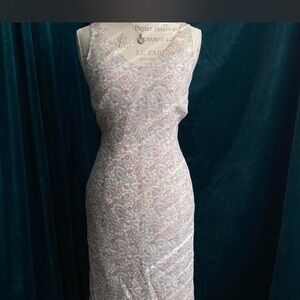 Merona Pink Paisley Midi Dress